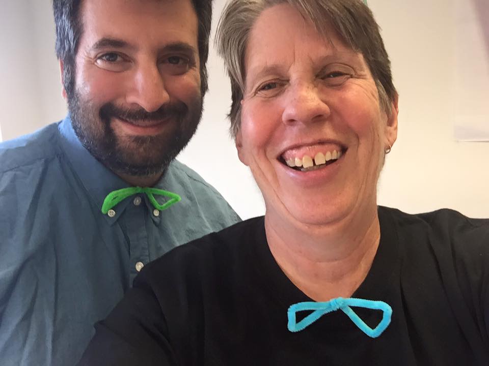 Teachers wearing bow ties